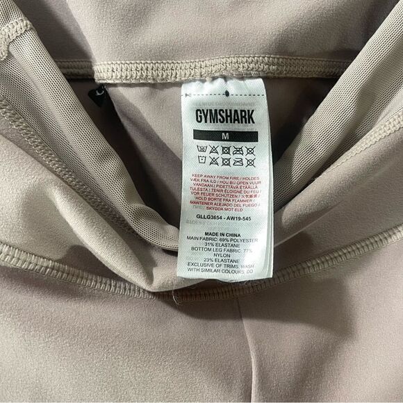 Gymshark Dreamy Mesh Leggings Taupe M - Picture 6 of 7